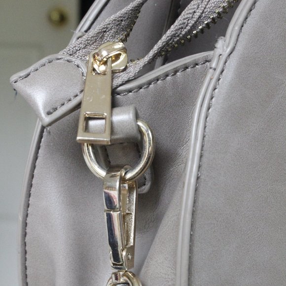 Sole Society Grey Circle Bag Gold Hardware - Picture 3 of 6
